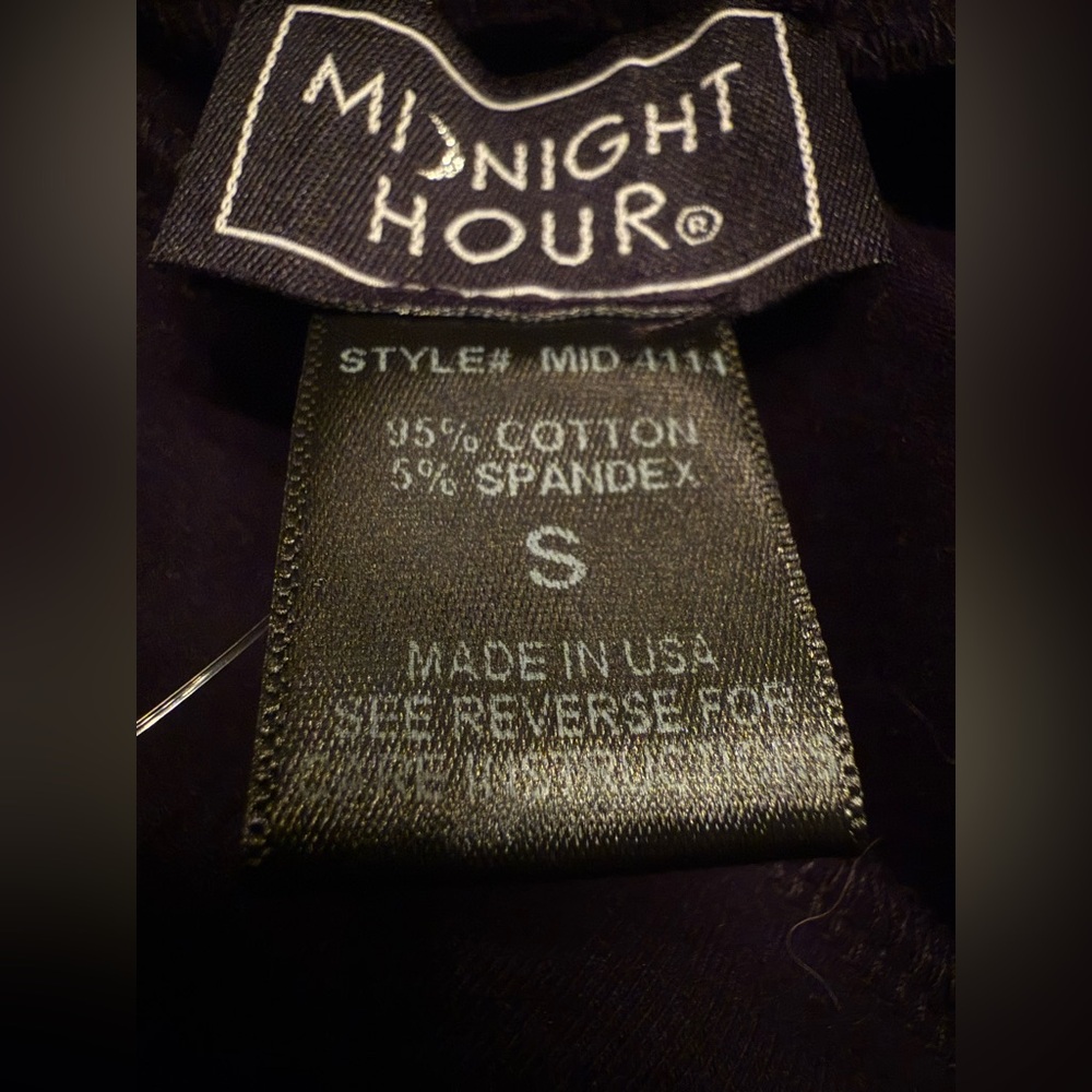 NWT NEW MIDNIGHT HOUR BLACK MOON PHASE MESH CUT OUT EMBROIDERED LEGGING SMALL - Picture 11 of 13